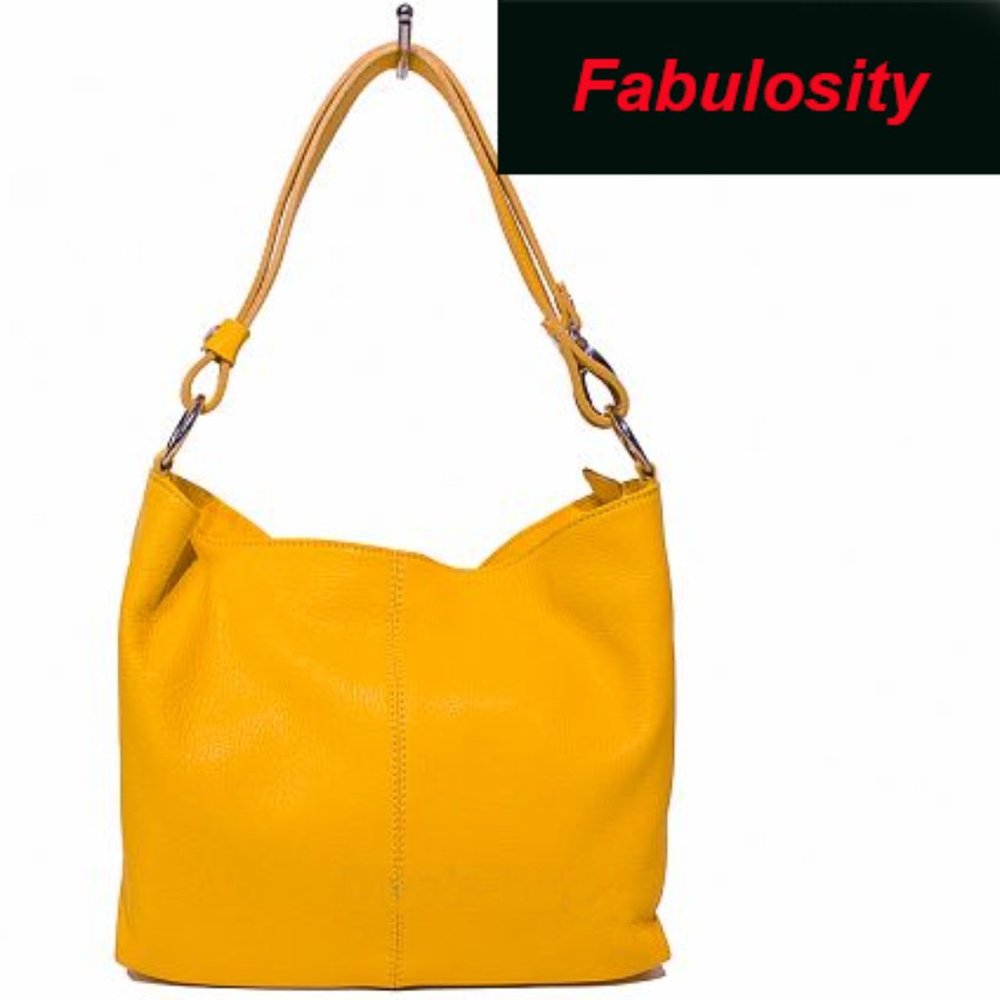 Cute Mustard Yellow Bag Italian Leather